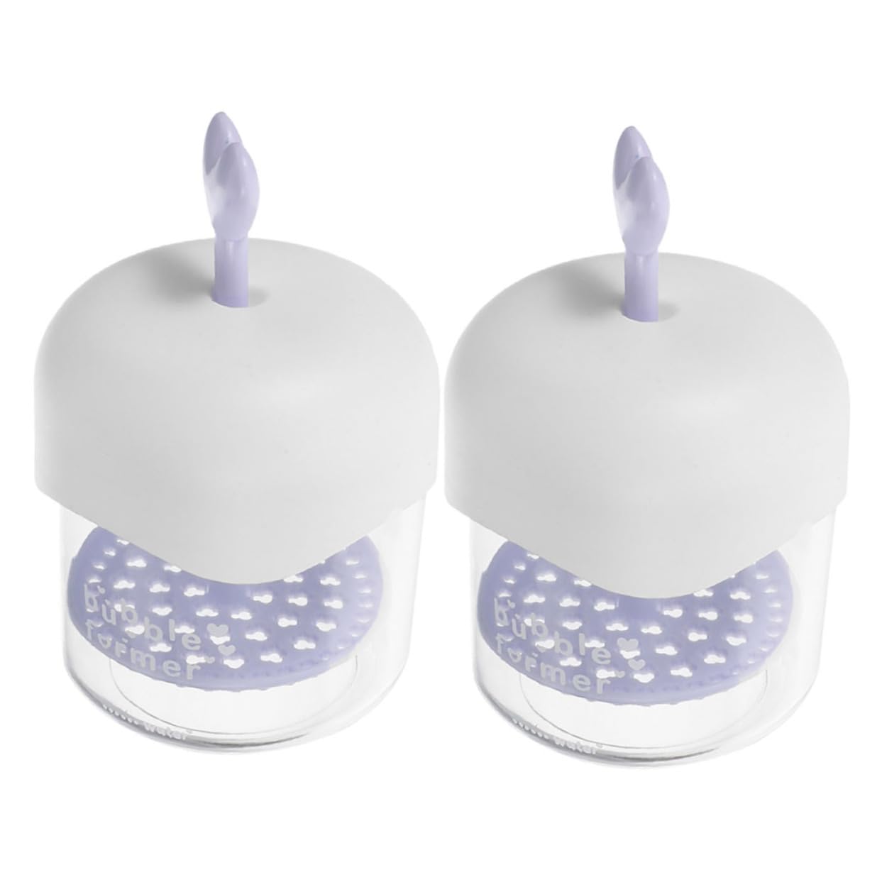Healeved 2 Pack Manual Face Wash Foamer - Purple Facial Bubble Maker for Cleansing & Shampooing | Perfect for Daily Skincare Routine & Gentle Face Wash at Home