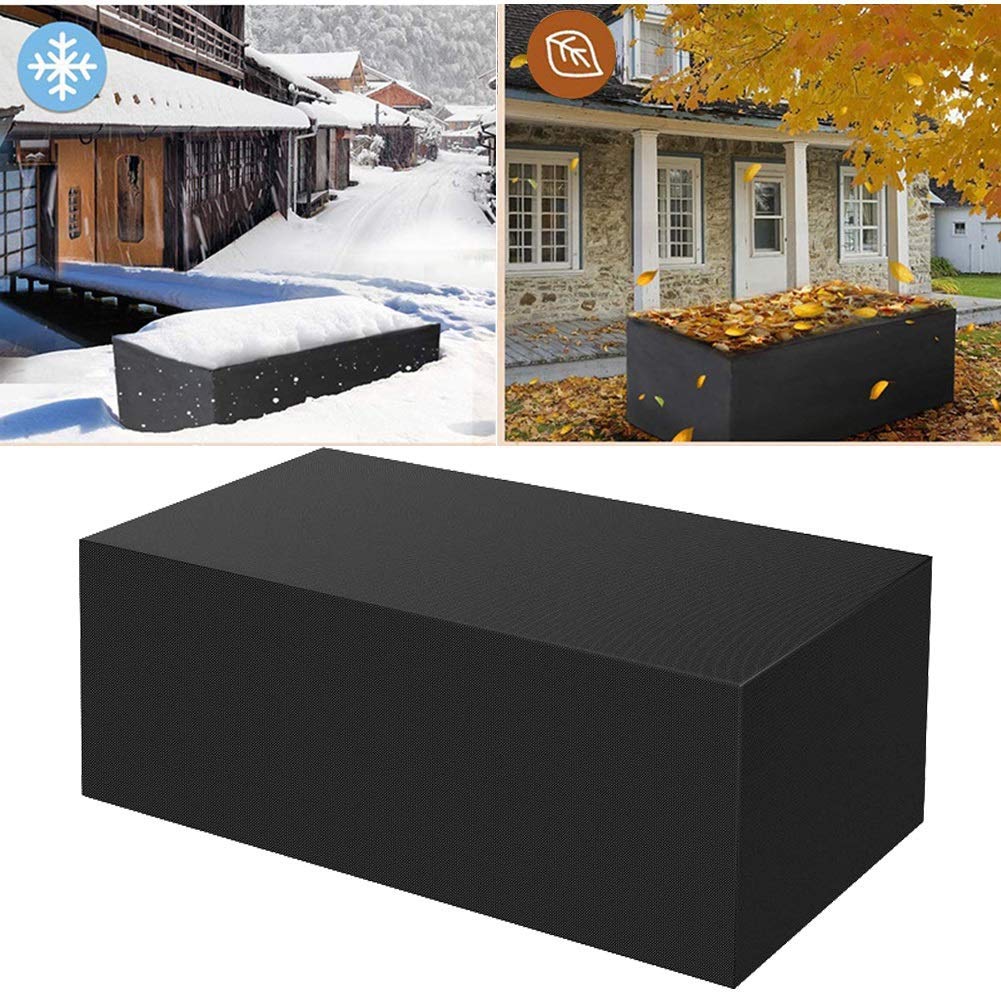 36x36x20in Waterproof Oxford Fabric Outdoor Table Covers - Durable Rectangle Garden Furniture Covers for Patio, Deck & Storage | Weatherproof Protection for Outdoor Dining & Entertaining