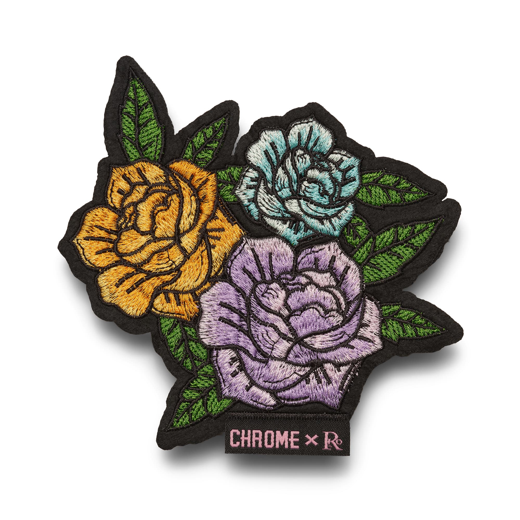 Chrome x Rio Rose Patch Pack - Stylish Embroidered Iron-On Patches for DIY Clothing & Accessories - Perfect for Jackets, Backpacks, Hats & Denim Customization