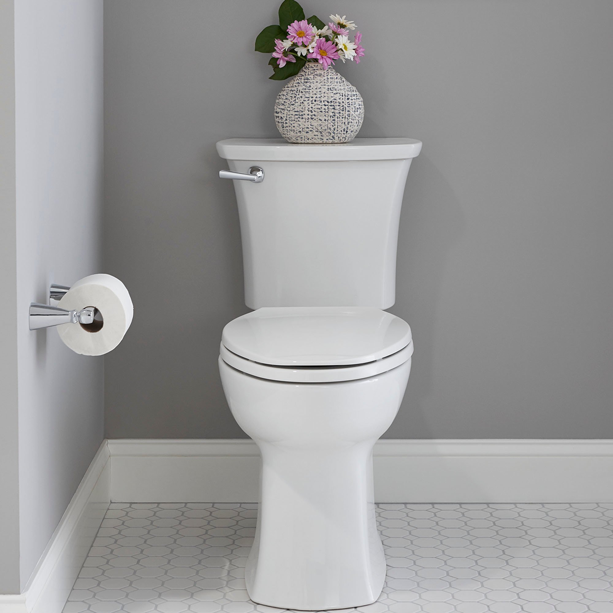 American Standard 7018230.002 Edgemere Polished Chrome Toilet Paper Holder - Durable Bathroom Tissue Roll Dispenser for Home & Commercial Use