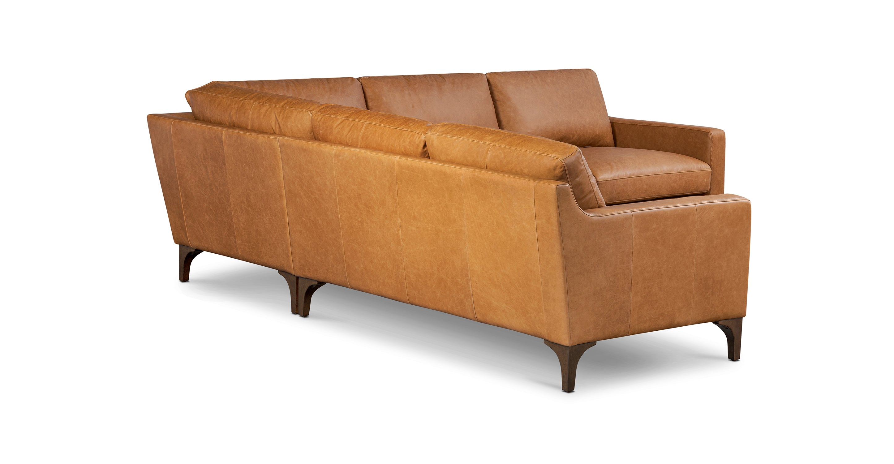 Sorrento Corner Sectional Sofa - Modern L-Shaped Couch for Living Room, Family Room & Lounge - Comfortable Fabric Sectional Sofa with Chaise for Home Decor