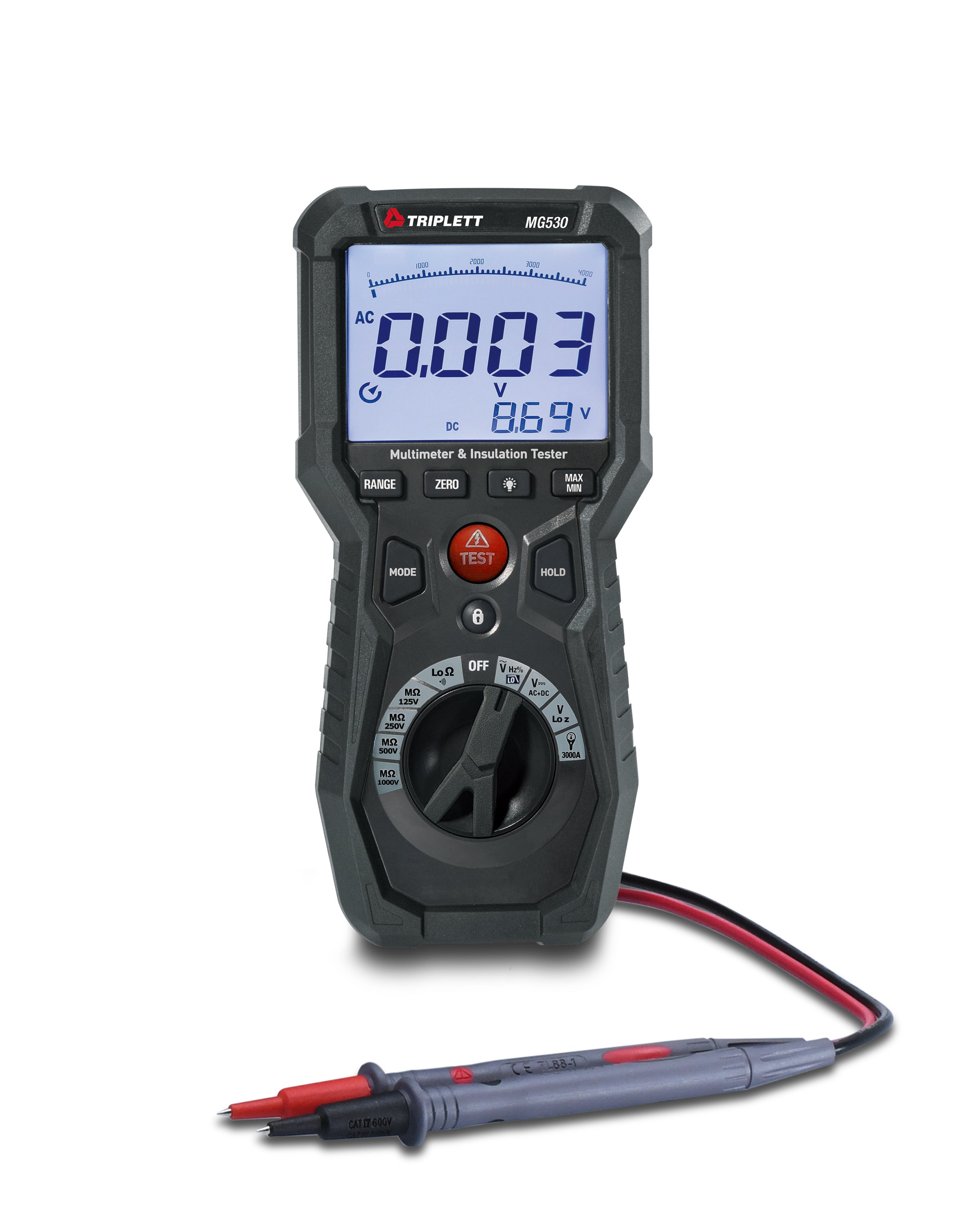 MG530 Digital Insulation Tester and Multimeter - Professional Electrical Testing Tool for Home, Industrial & HVAC Maintenance
