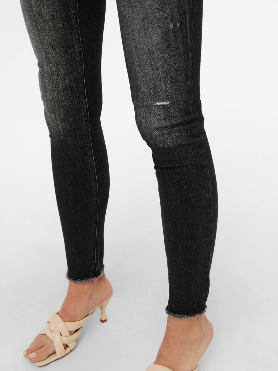ONLY Women's High Waist Skinny Jeans - Stretch Denim Pants for Casual & Work Wear | Perfect for Office, Dating & Everyday Outfits