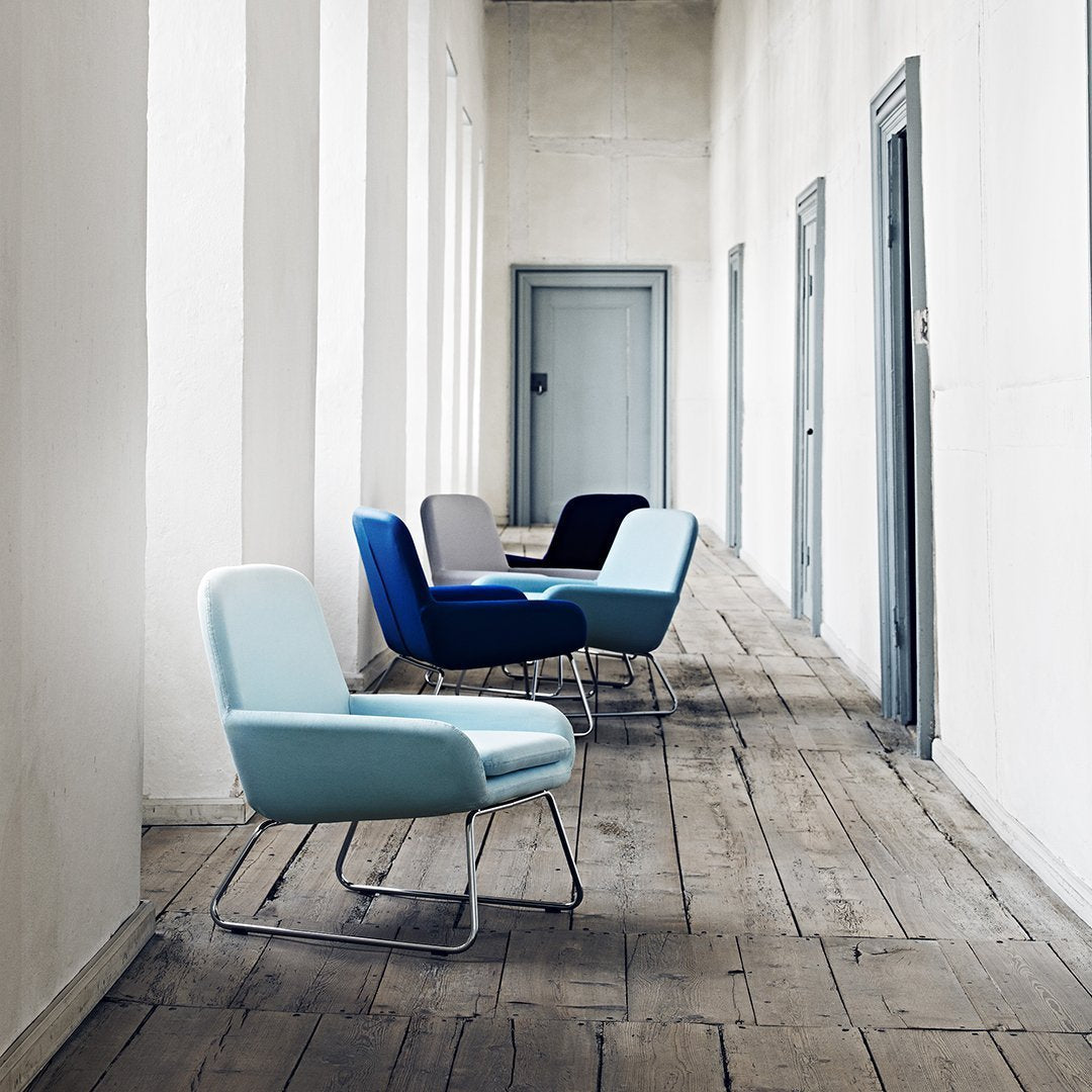 **Busk Hertzog Coco Chair - Modern Lounge Chairs with Softline Comfort for Living Room, Patio, or Office Relaxation**