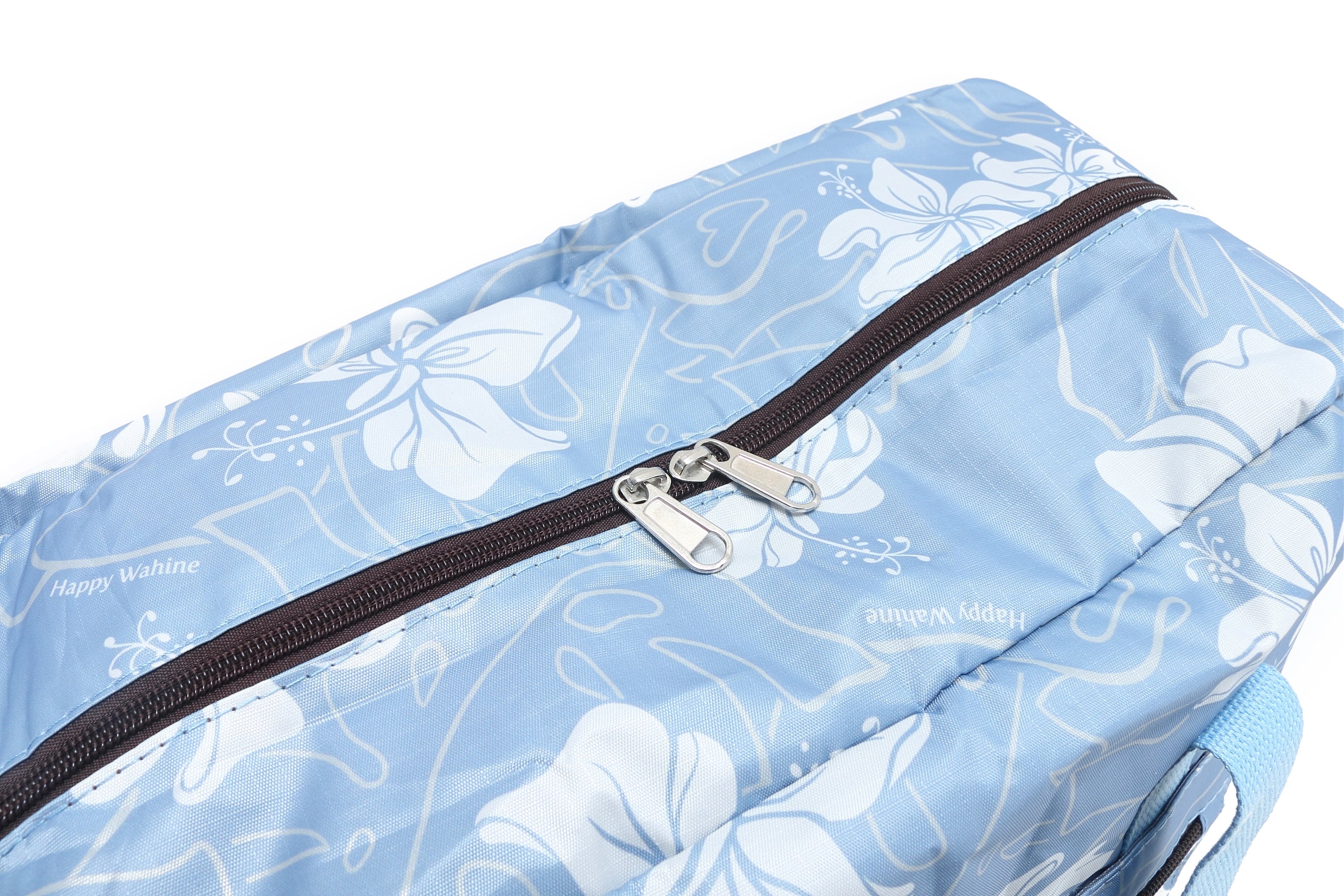 Foldable Duffle Bag for Travel & Gym - Water-Resistant Sophie Hibiscus Blue Carry-On Luggage | Perfect for Weekend Trips, Sports Gear & Workout Essentials
