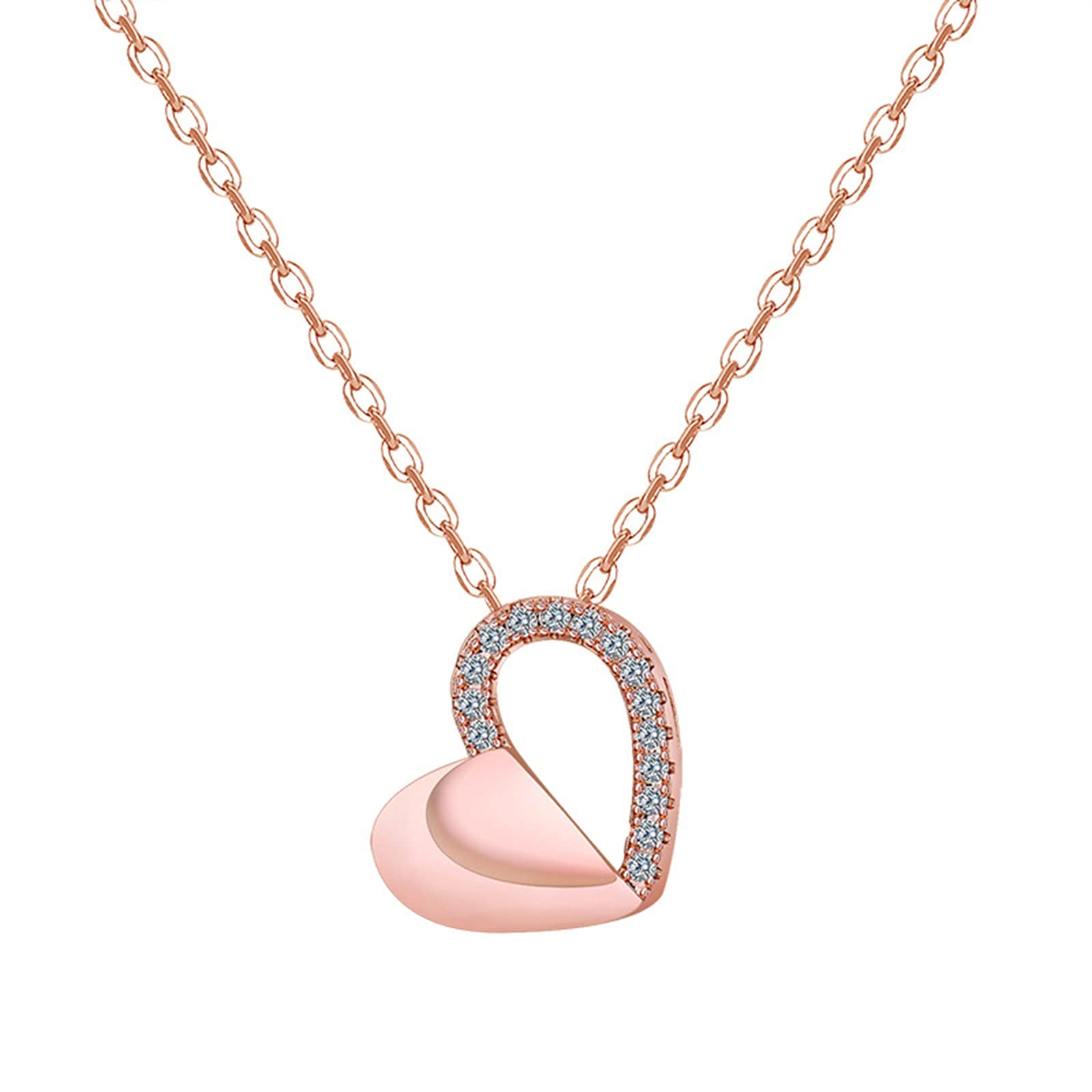 Elegant Silver Layered Pendant Necklace for Women - Fashion Jewelry Birthday Gift for Her, Perfect for Layering & Everyday Wear