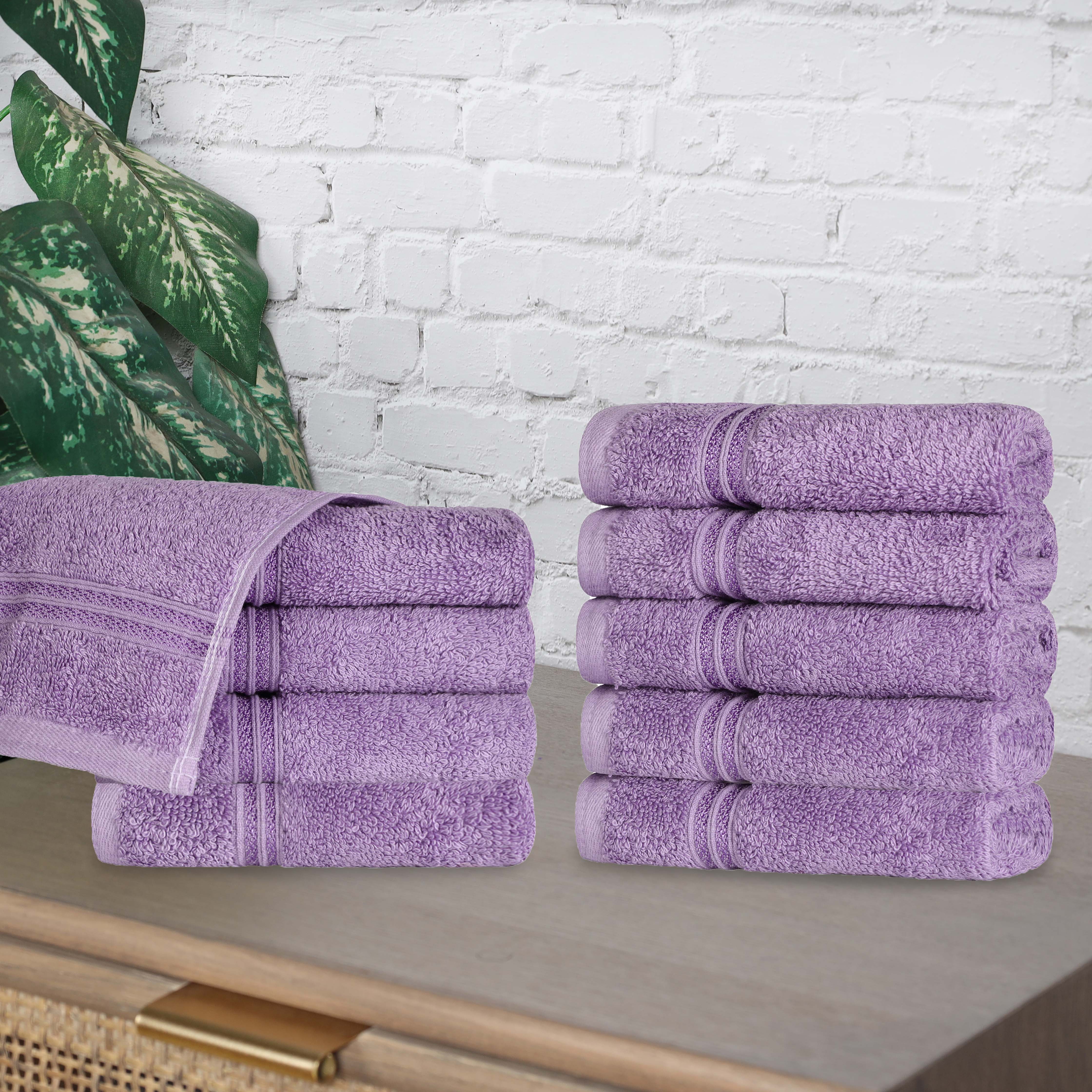 Premium Egyptian Cotton Face Towels - Ultra Soft & Highly Absorbent Bath Towel Set of 10 | Gentle for Sensitive Skin, Perfect for Spa, Gym & Luxury Bathroom Essentials