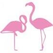 Flamingo Vinyl Wall Decals for Home Decor - 24x24 Inch Removable Wall Stickers - Perfect for Nursery, Bedroom & Living Room Wall Art