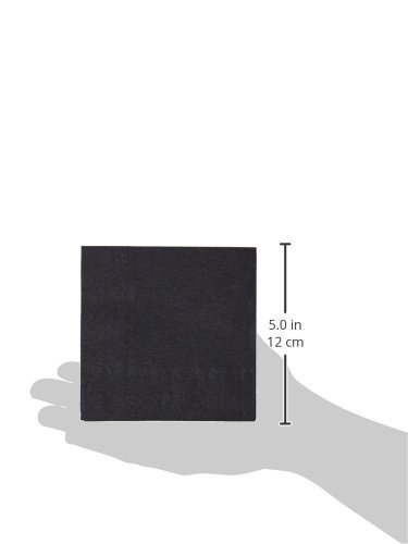 Hoffmaster Premium Black Cocktail Napkins 4.75