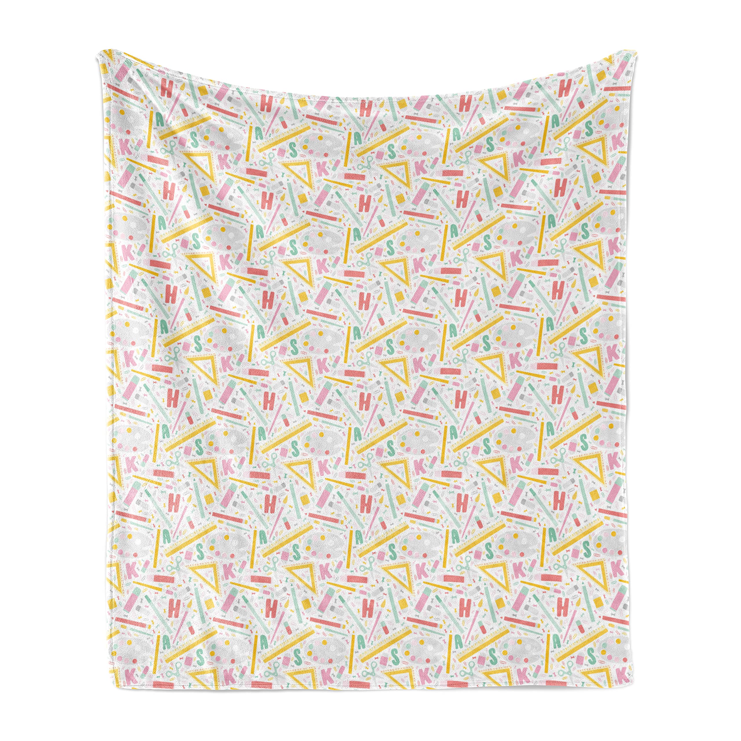 Ambesonne Science Themed Flannel Fleece Throw Blanket - 70