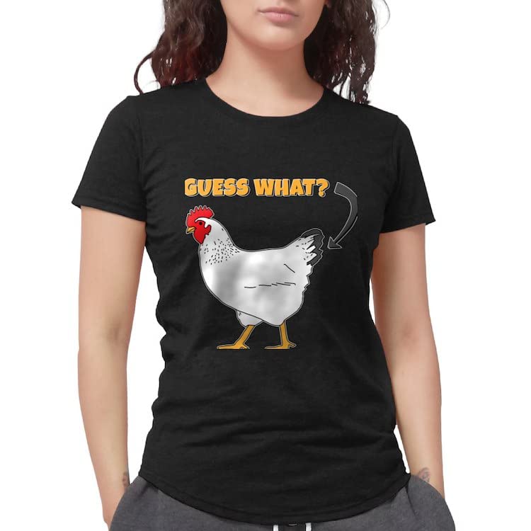 Guess What Chicken Butt Funny T-Shirt - Tri-Blend Comfort Tee for Men & Women - Perfect for Casual Wear, Gag Gifts & Humorous Outfits