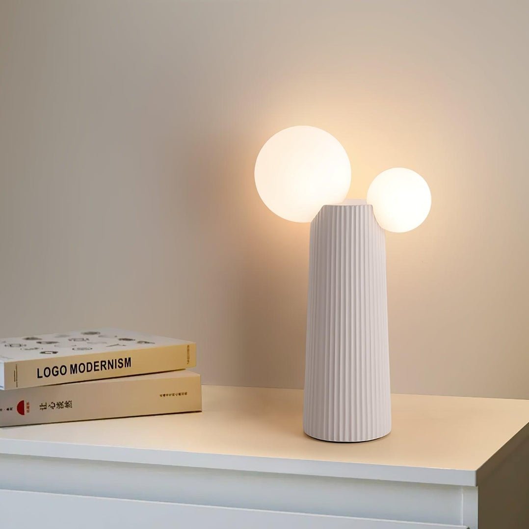 Modern LED Land Table Lamp - Adjustable Brightness, USB Charging Port for Bedroom, Living Room, Office - Perfect for Reading, Working & Night Light