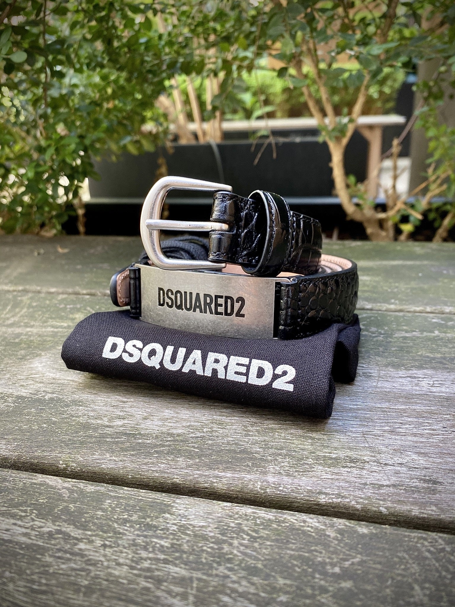 Dsquared2 BEM0370 Leather Belt with Coconut Print - Stylish Black Men's Belt for Casual & Formal Outfits | Perfect for Jeans, Suits & Everyday Wear