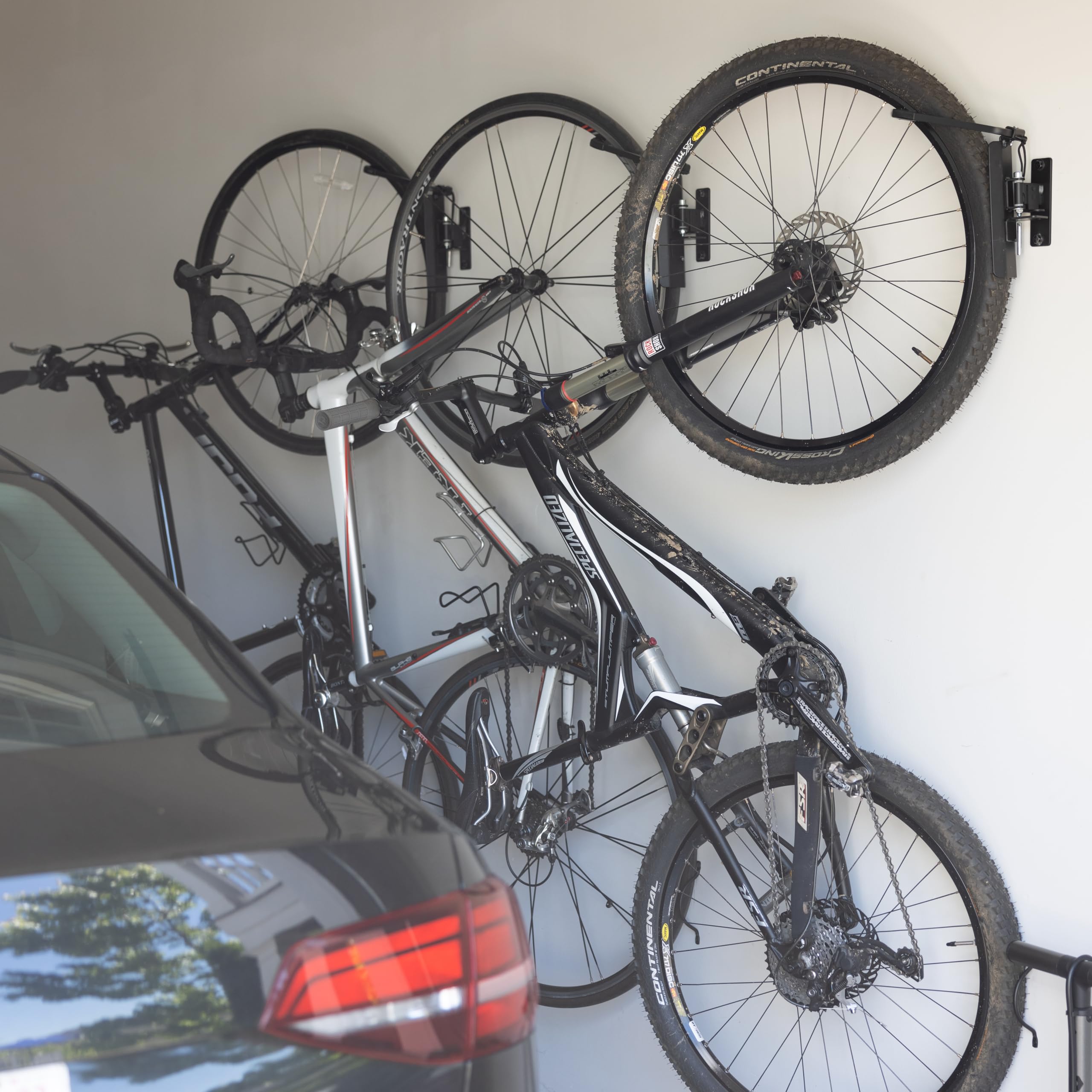 Vertical Bike Rack Wall Mount - Swivel Bike Hanger Hook with Stopper for Garage Storage | Indoor Bicycle Organizer for Home, Apartment & Cycling Enthusiasts