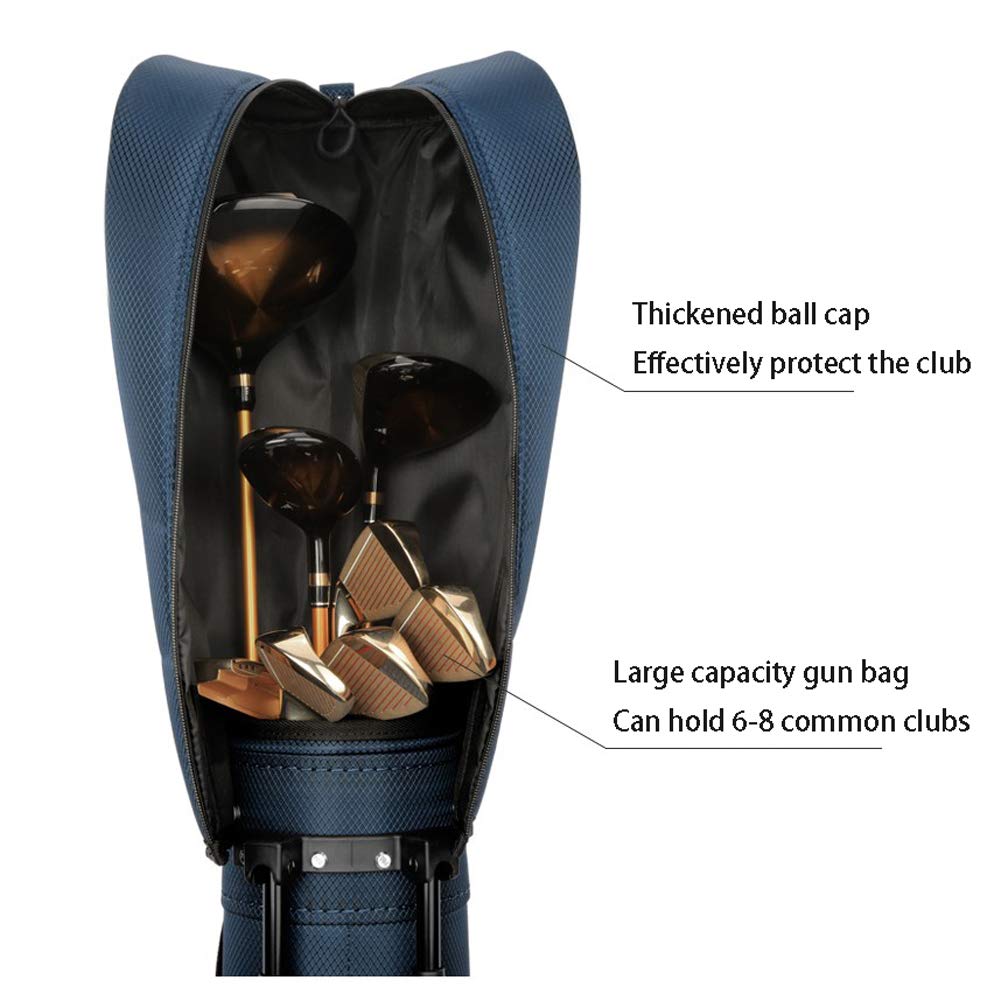 **Lightweight Waterproof Golf Stand Bag for Men - Large Capacity Portable Nylon Golf Carry Bag with Bracket & Gun Rack | Perfect for Golf Courses, Driving Ranges & Travel**