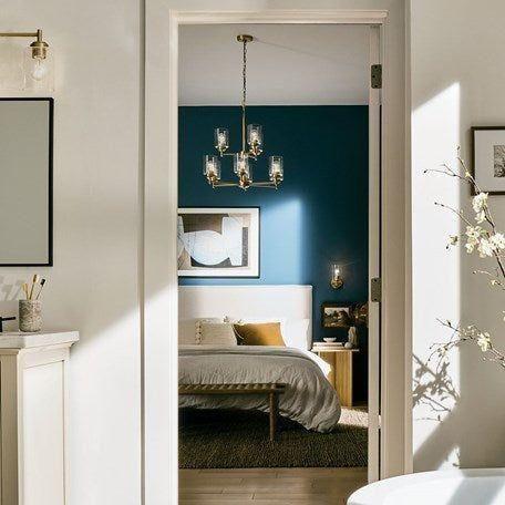 Winslow 27-Inch 9-Light 2-Tier Modern Chandelier - Perfect for Dining Room, Foyer & Bedroom Lighting