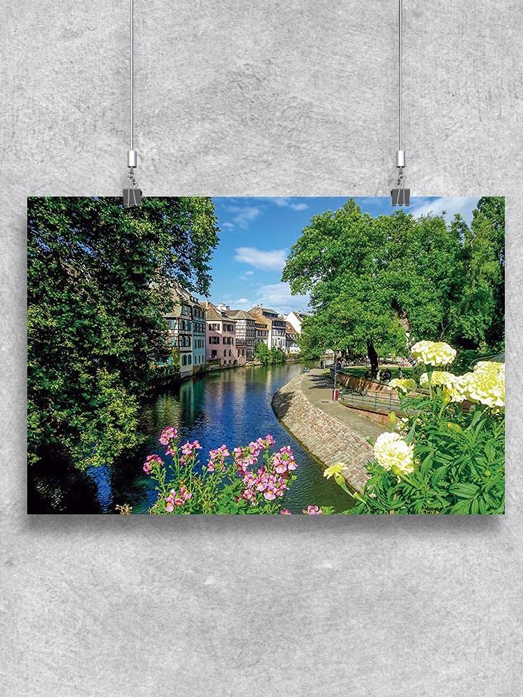 Vintage Floral Canal Poster - Wall Art Decor for Living Room, Bedroom & Office | Perfect for Home, Office & Gift Giving