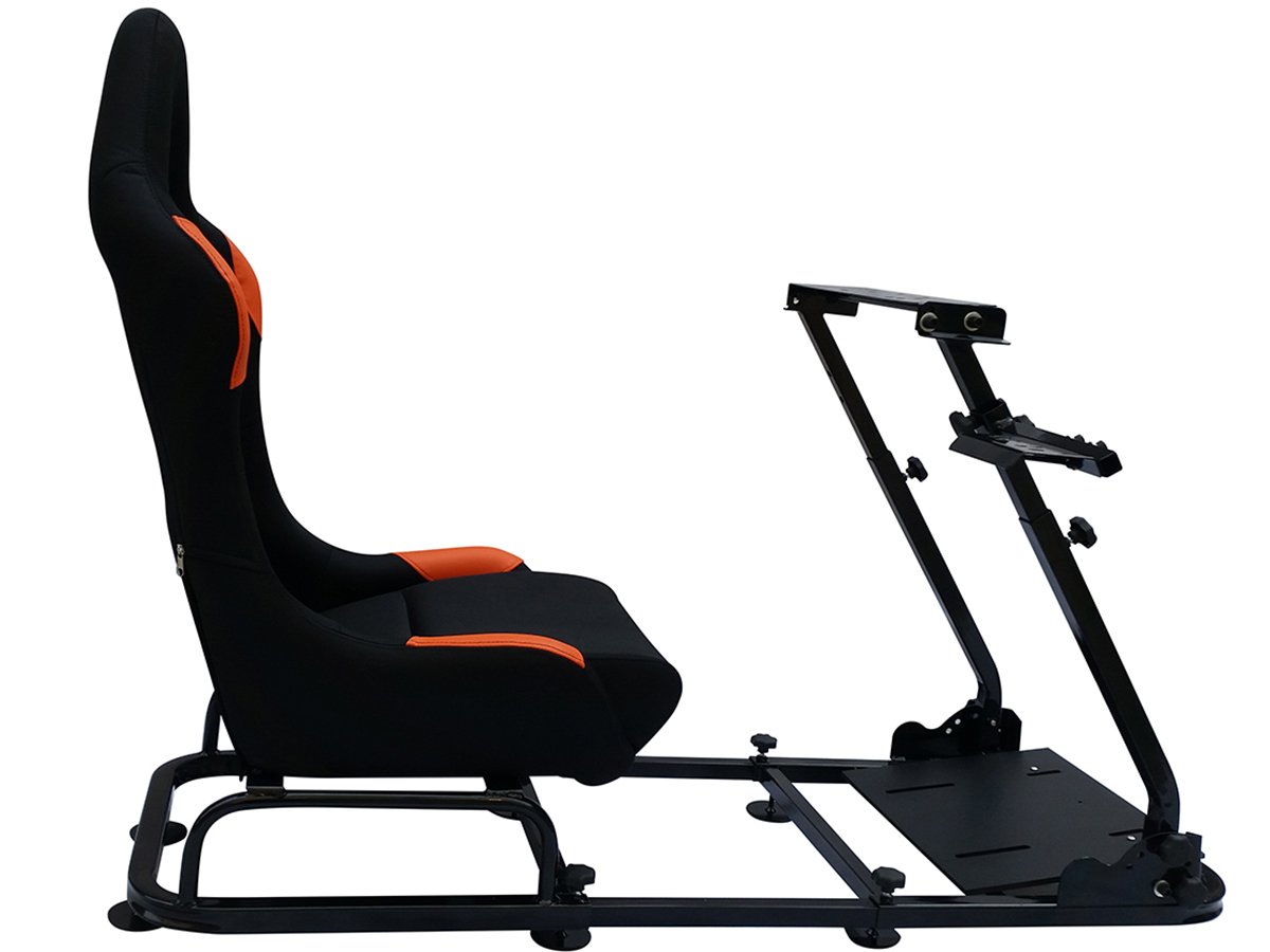Black & Orange Gaming Chair for PC & Console - Ergonomic Comfort for Long Gaming Sessions, Streaming & Home Office