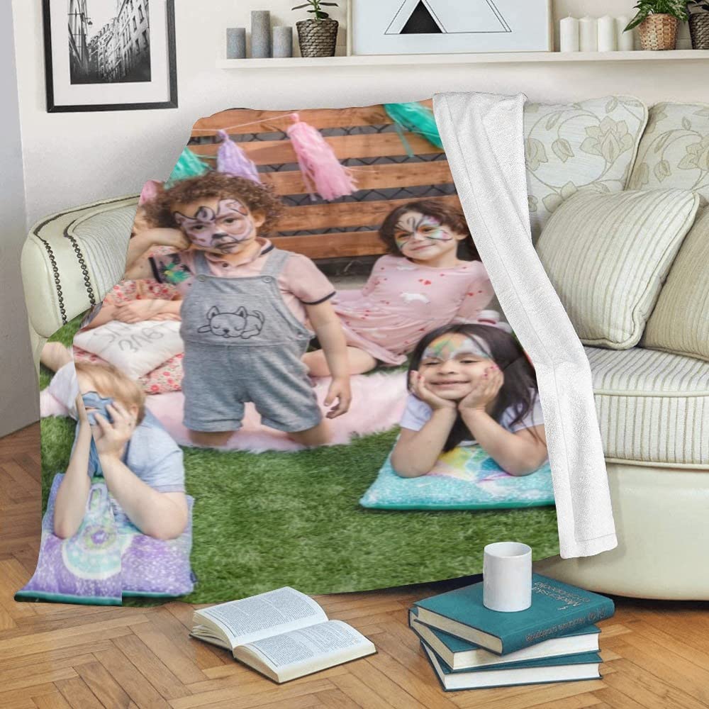 Personalized Photo Blanket - Custom Baby Blanket for Boys & Girls, Unique Birthday Gift & Keepsake | Perfect for Newborns, Baby Showers & Special Occasions