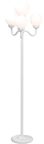 202W European Style Outdoor Street Lamp - Elegant White Garden Lighting for Pathways, Driveways, and Patios