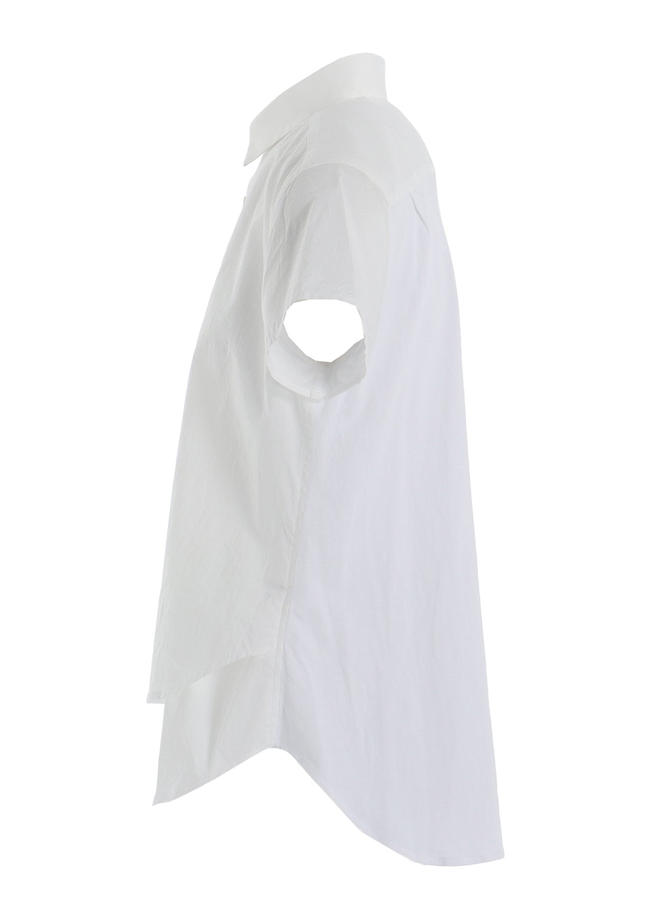 Double-Layered Cotton Lawn Blouse with Front Hem - Elegant & Comfortable for Work, Casual Outings & Summer Dresses