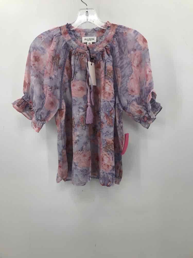 Vintage Allison New York Purple Blouse Size Medium - Elegant Women's Top for Work, Party & Special Occasions
