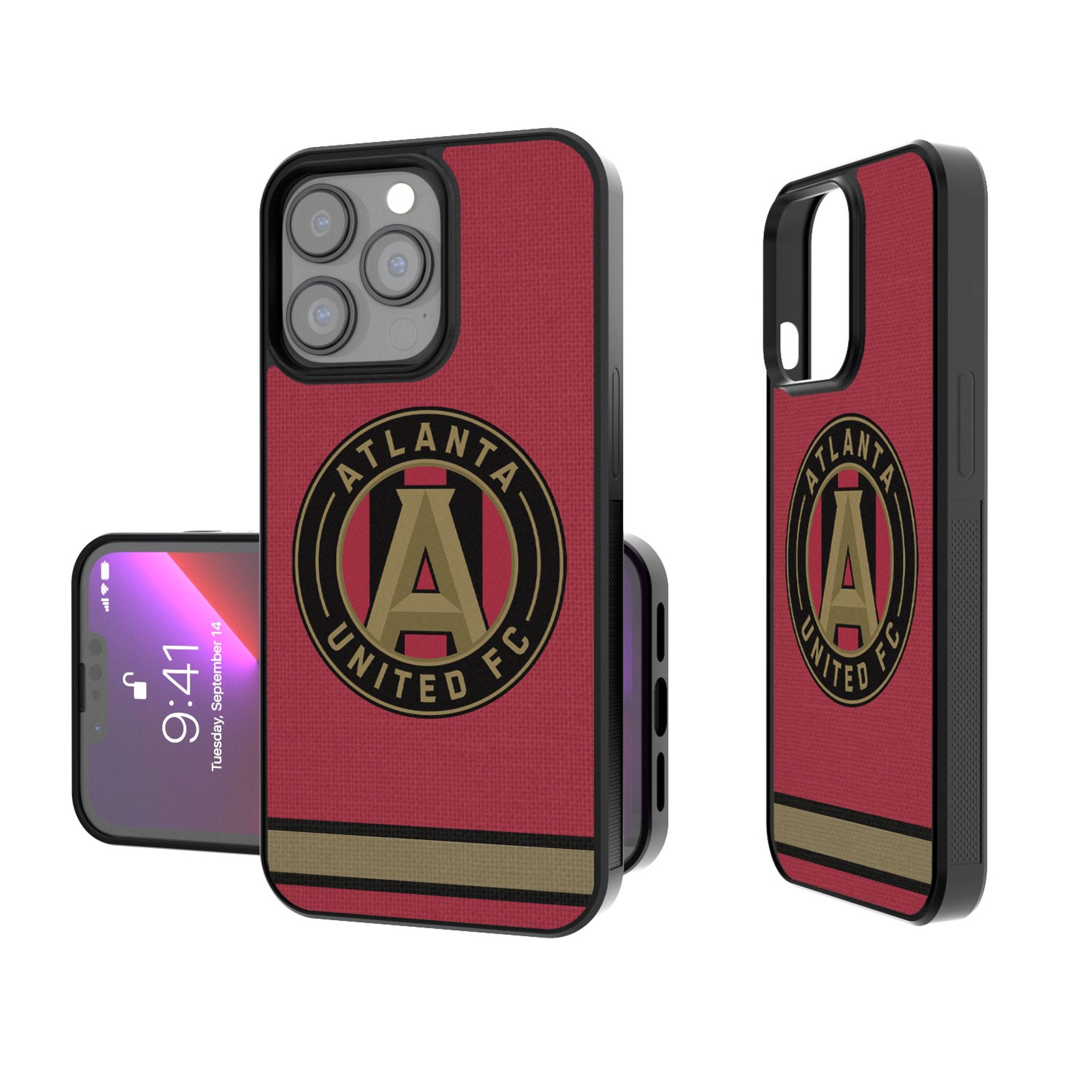 Atlanta United FC Stripe Bump Phone Case - Durable Protective Cover for iPhone & Samsung - Perfect for Soccer Fans & Game Days