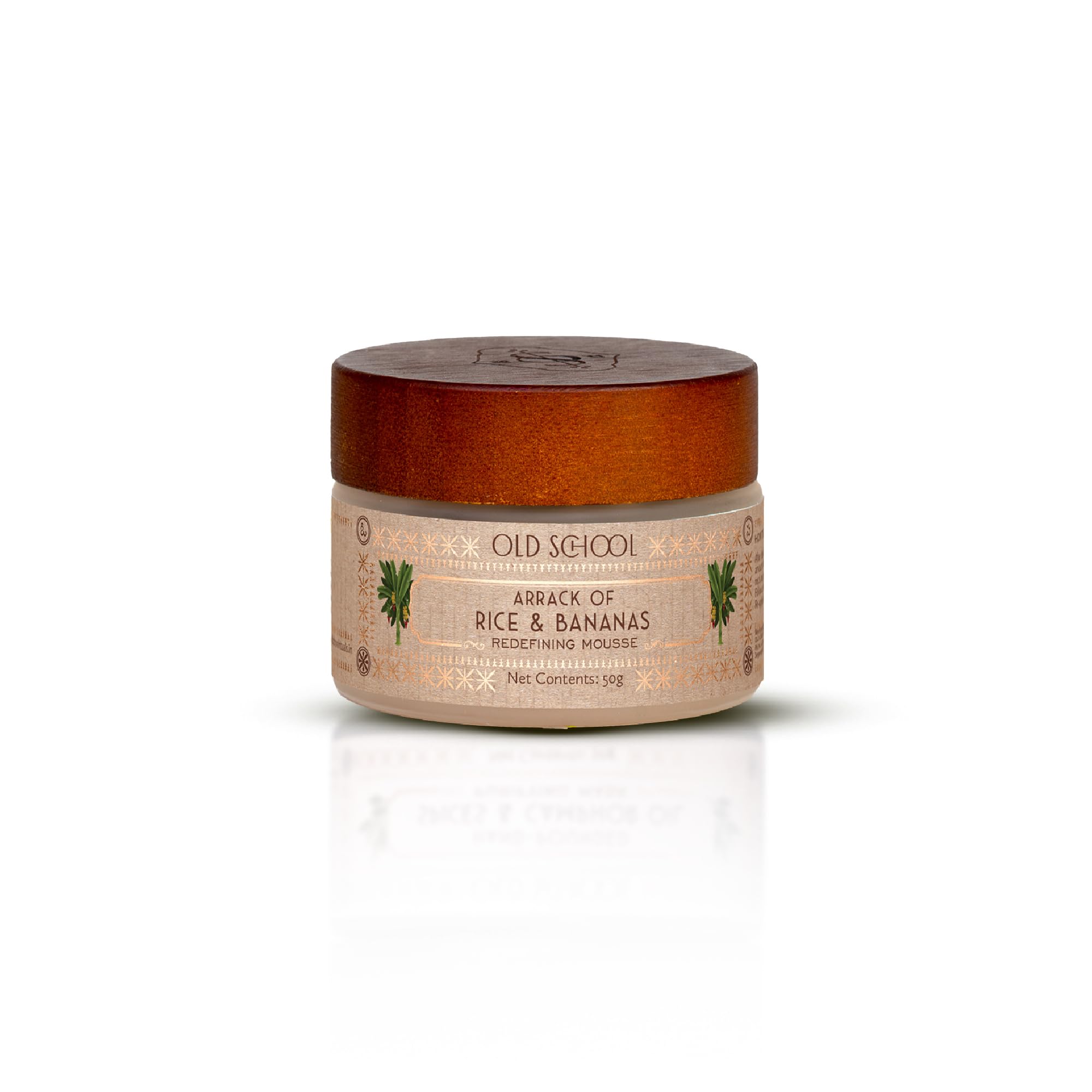 Old School Rituals Arrack of Rice & Banana Redefining Mousse - Natural Anti-Aging Face Moisturizer Cream with Rice & Banana Extracts - Hydrating & Smoothing Treatment for Radiant Skin - 50g - Perfect for Daily Skincare Routine & Nighttime Hydration