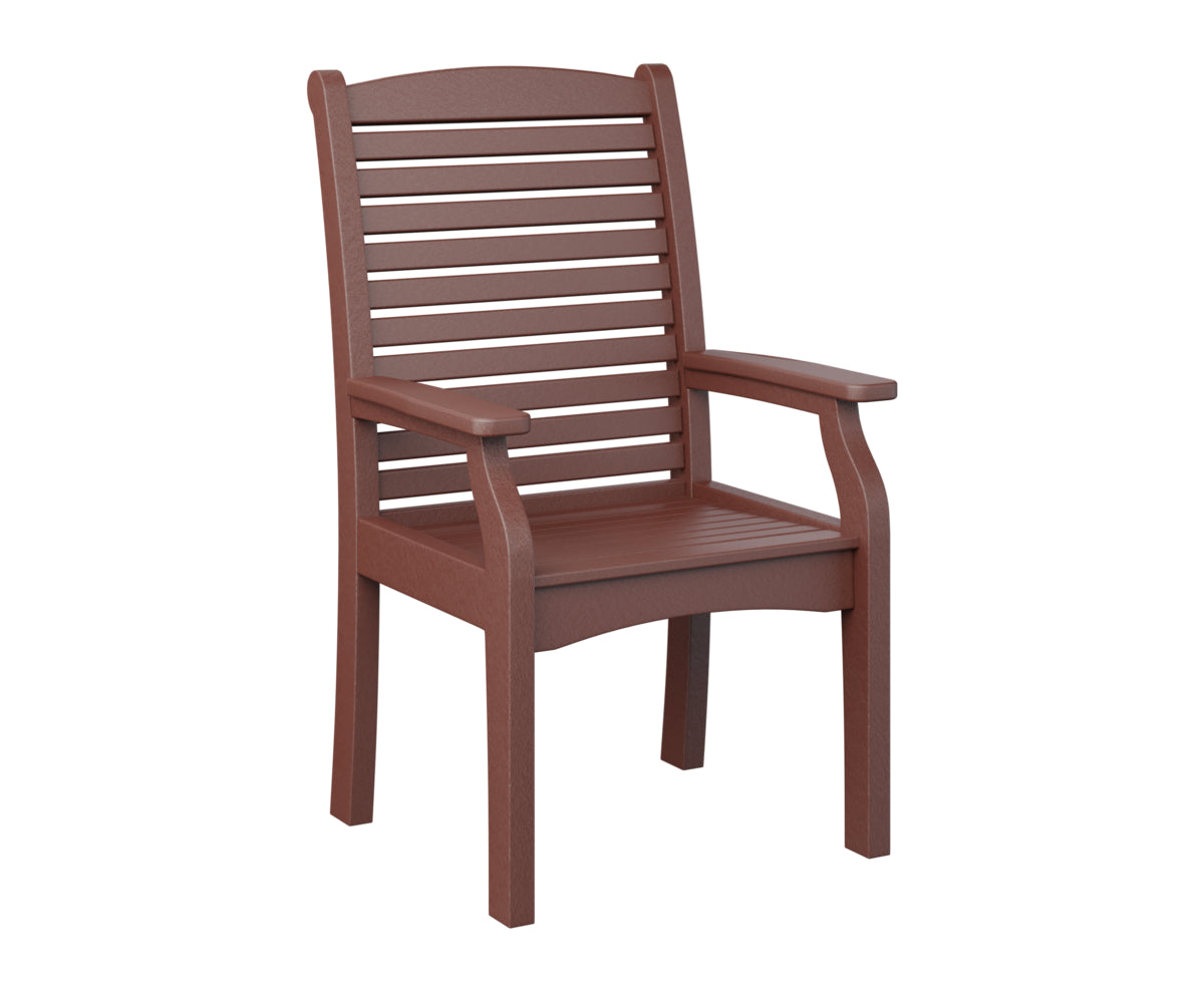 Berlin Gardens Classic Terrace Dining Chair - Weather-Resistant Outdoor Patio Furniture for Garden, Deck, and Poolside Use