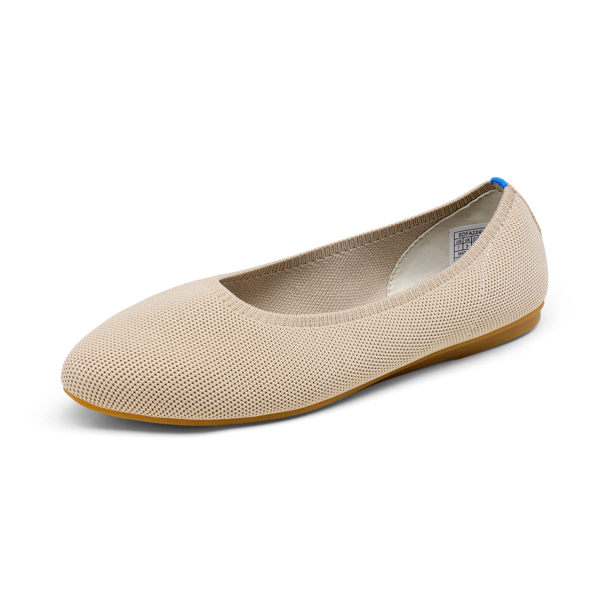 DREAM PAIRS Women's Comfortable Ballet Flats - Pointed Toe Knit Dress Shoes for Work & Casual Wear | Perfect for Office, Commuting, and Everyday Comfort