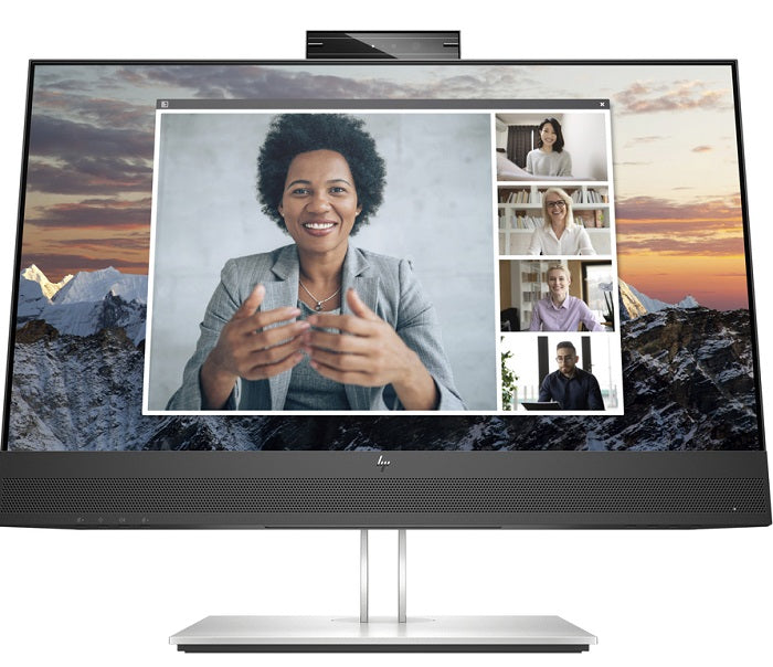 HP E24m G4 24-inch FHD Conference Monitor with Built-in Webcam - Perfect for Video Calls, Remote Work & Home Office Setup