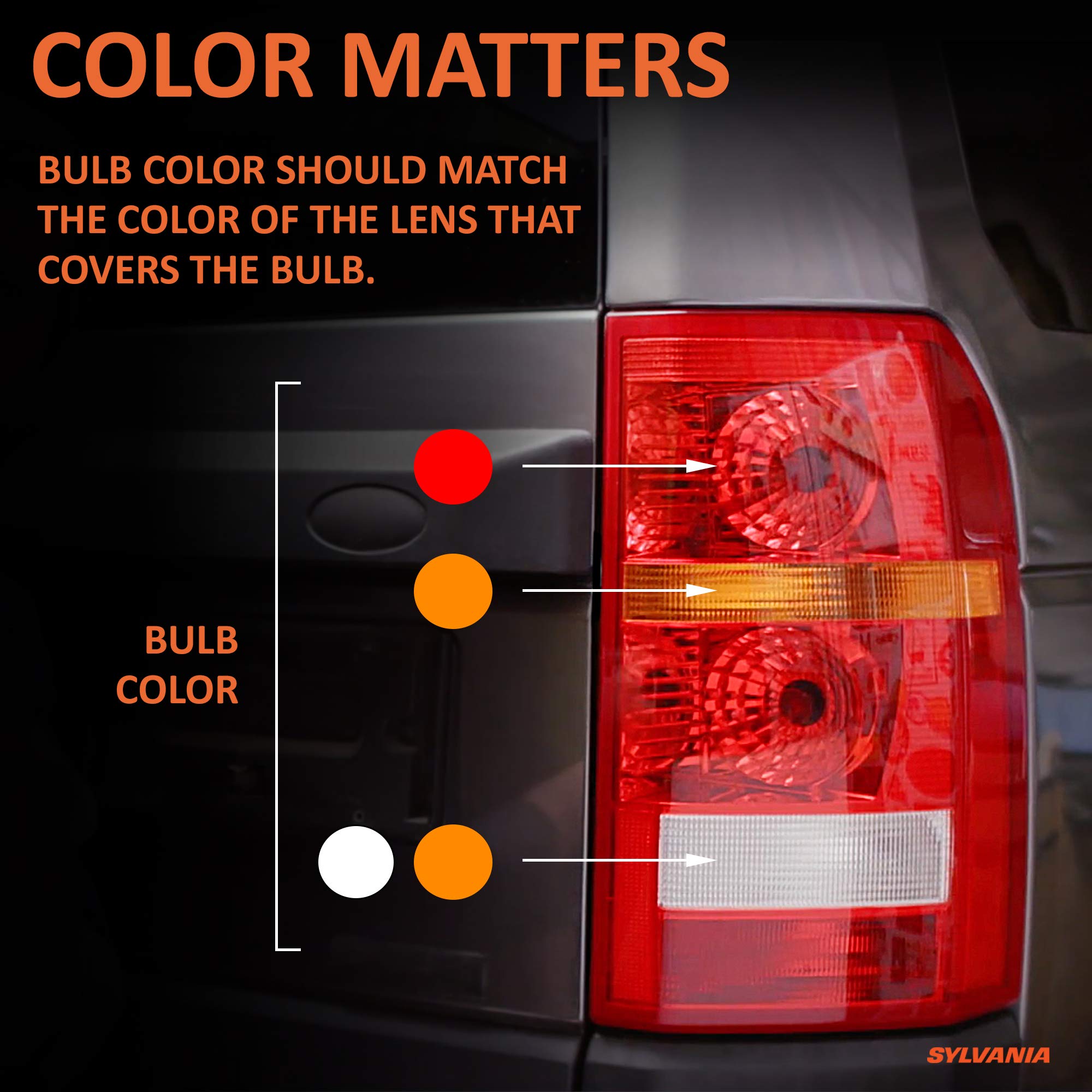 SYLVANIA 3157 ZEVO LED Amber Bulb - Bright Park & Turn Lights (2-Pack) for Cars & Trucks