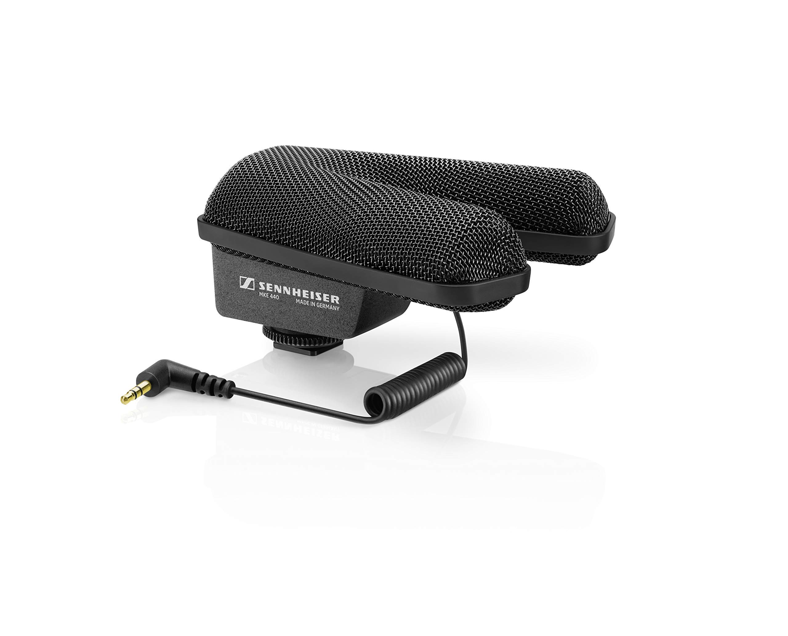 Sennheiser MKE 440 Compact Stereo Shotgun Microphone for DSLR Cameras - Professional Audio Recording for Vlogging, Film Making & Interviews