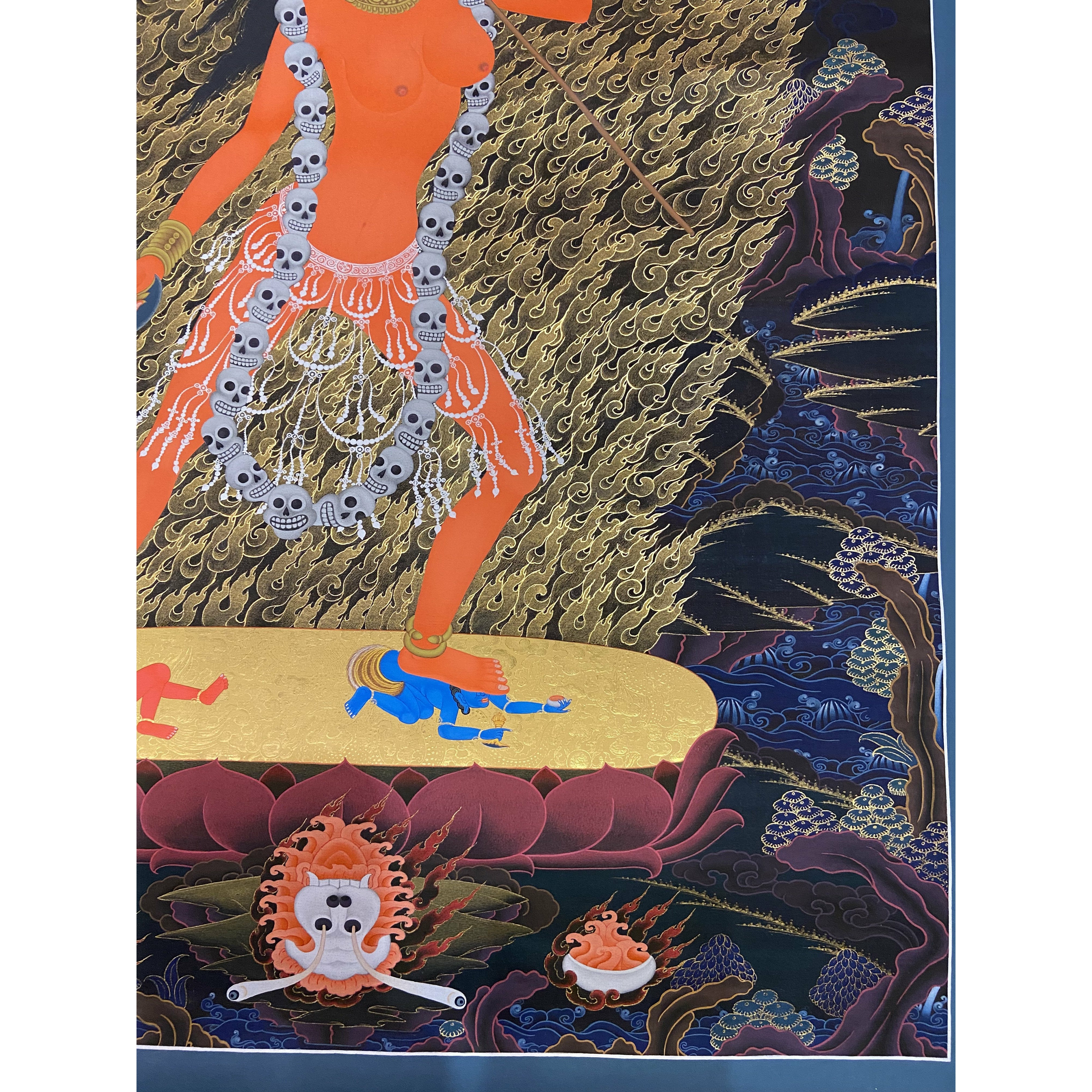 Authentic Vajrayogini Tibetan Thangka Painting - Handmade Buddhist Art for Meditation & Home Decor | Perfect for Yoga Studios, Spiritual Spaces & Gift Giving