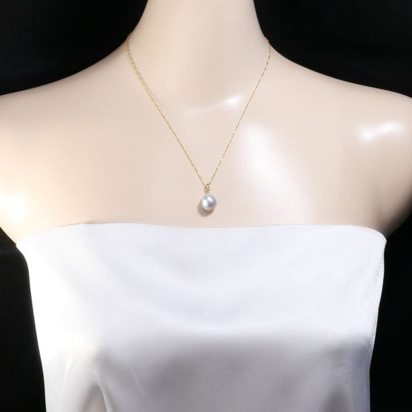 18K Yellow Gold Pearl Necklace for Women - Elegant & Timeless Jewelry Gift for Brides, Anniversaries & Special Occasions
