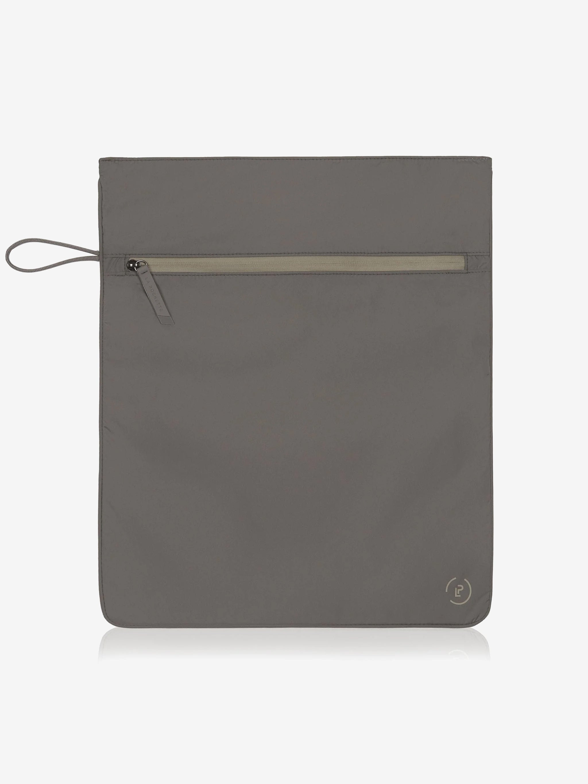 La Pochette Kit Bag - Premium Walnut & Pewter Leather Crossbody Bag for Women | Perfect for Travel, Work, and Everyday Use