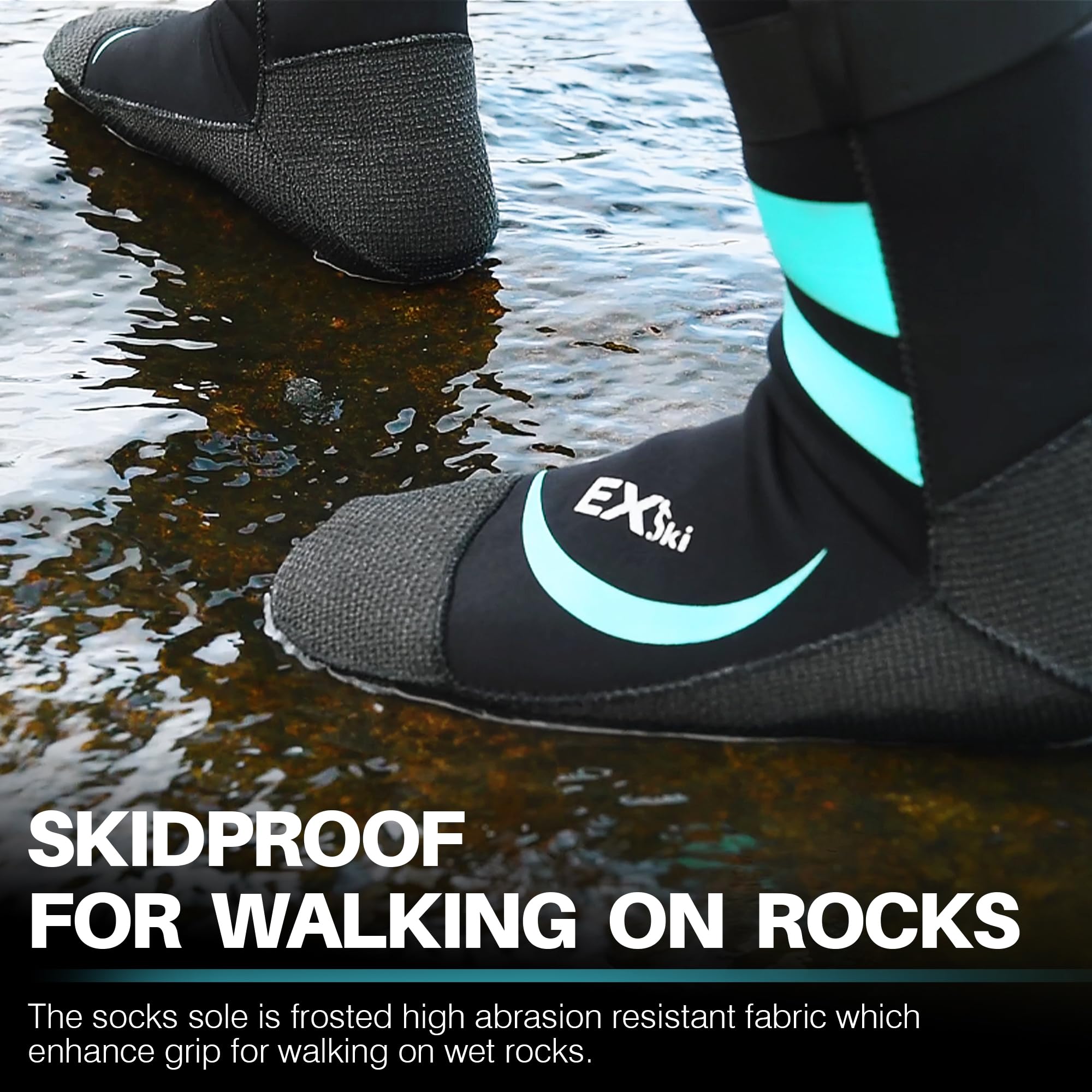 3mm Neoprene Water Shoes for Men & Women - Quick-Dry Sandproof Beach Socks for Swimming, Surfing, Volleyball & Water Sports