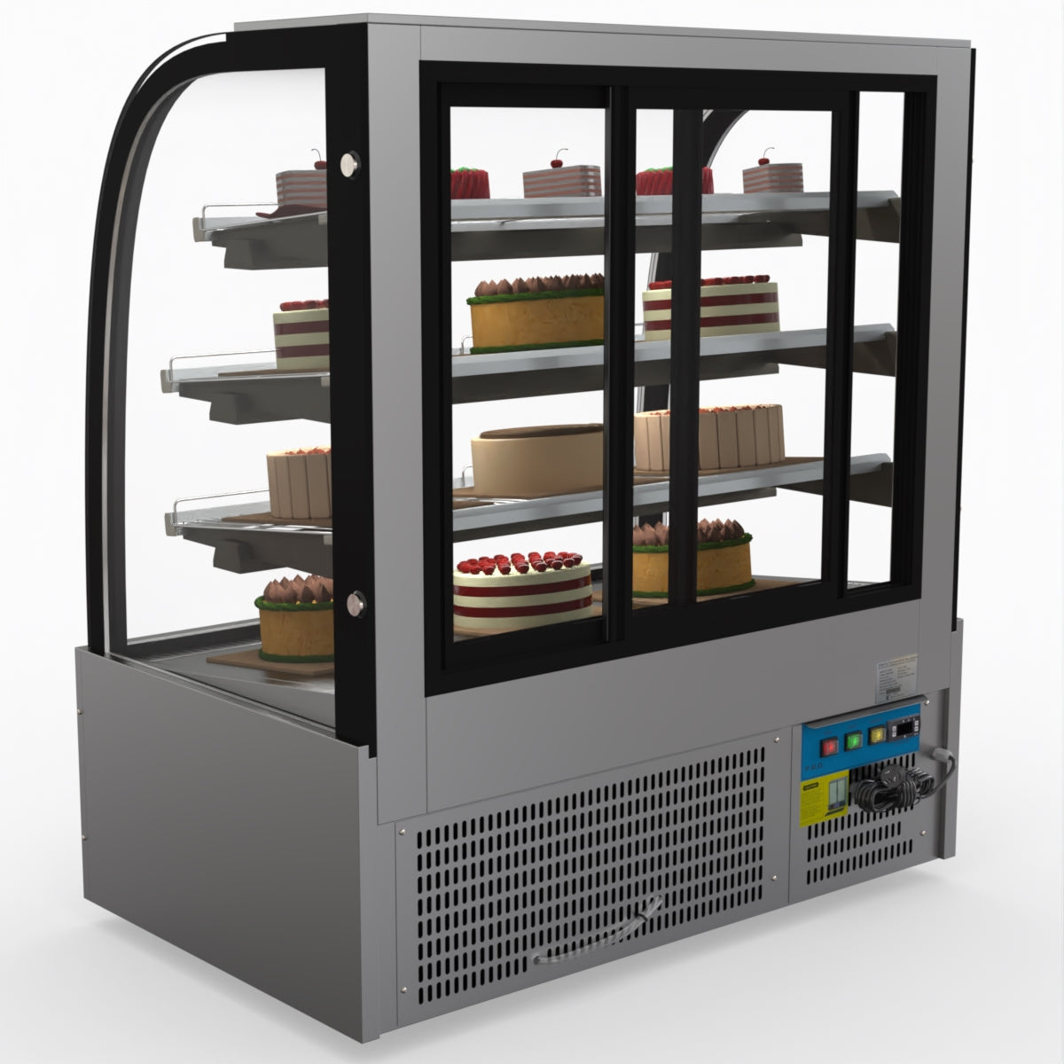 Bonvue SL840 Commercial Refrigerated Display Case - Perfect for Delis, Bakeries & Cafes to Showcase Fresh Food