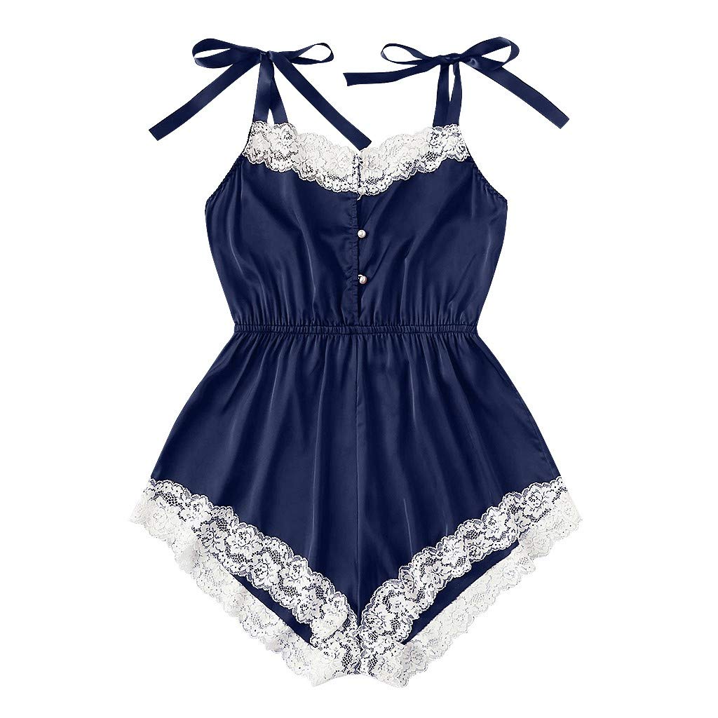 Sexy Lace Bodysuit Jumpsuit - Satin Silk Sleepwear & Lingerie Set with Stockings | Women's Elegant Underwear for Bedroom, Boudoir Photography & Special Occasions