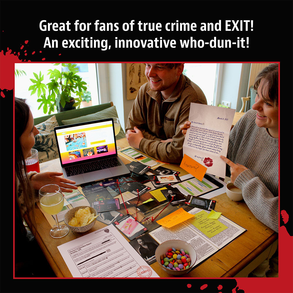 Masters of Crime: Vendetta - Thrilling Mafia Strategy Board Game for Adults & Teens - Perfect for Game Nights, Parties & Family Gatherings