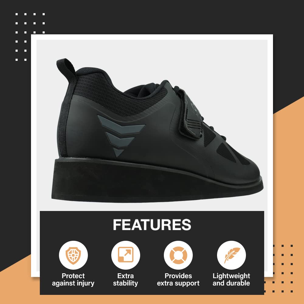 Premium Weightlifting Shoes for Men & Women - Powerlifting, Deadlift & Crossfit Gym Shoes with 0.67