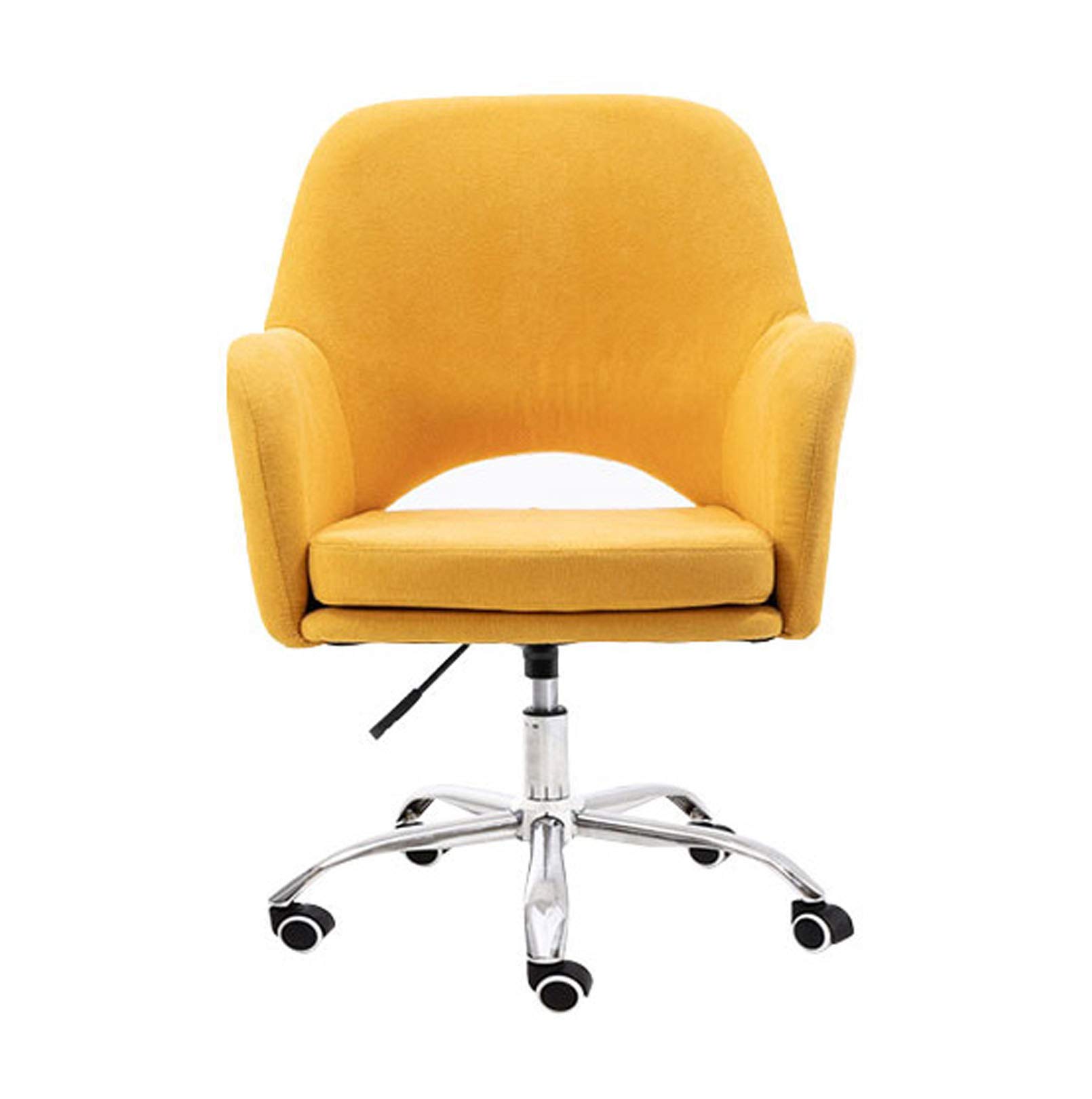 Ergonomic Swivel Desk Chair with Adjustable Height & Padded Seat - 360-Degree Rotation for Home Office - Green/Grey/Yellow - Perfect for Remote Work, Gaming & Study Sessions