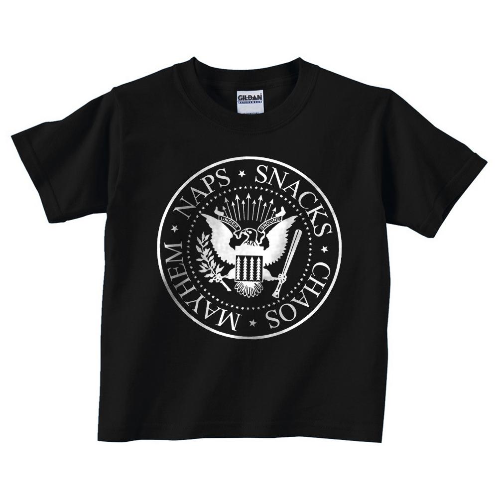 Funny Naps Snacks Chaos Kids T-Shirt - Cute & Comfortable Cotton Tee for Boys & Girls - Perfect for Playdates, School, and Family Outings