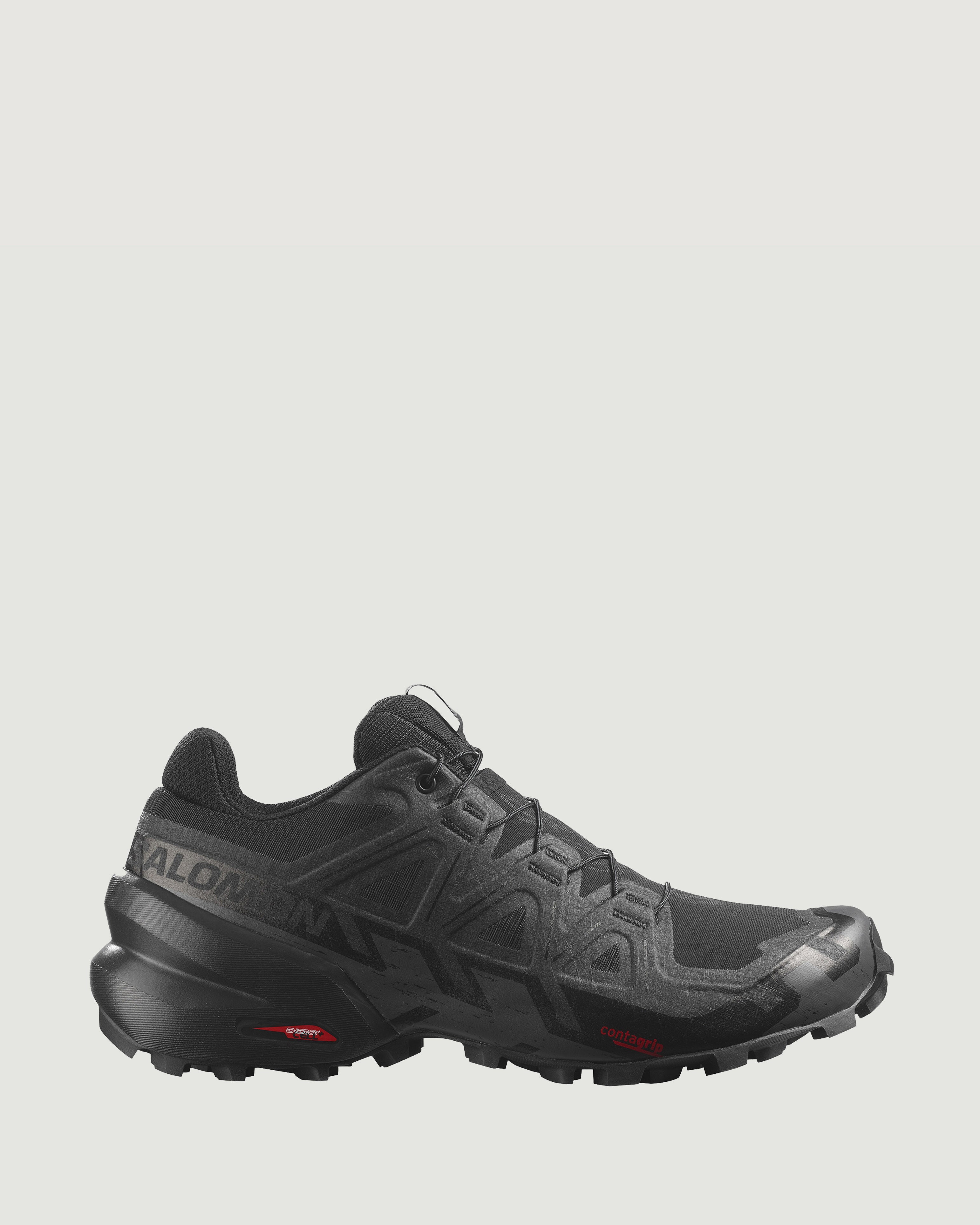Men's Salomon Speedcross 6 Trail Running Shoes - Black/Black/Phantom | Lightweight & Durable for Hiking, Trail Running & Outdoor Adventures
