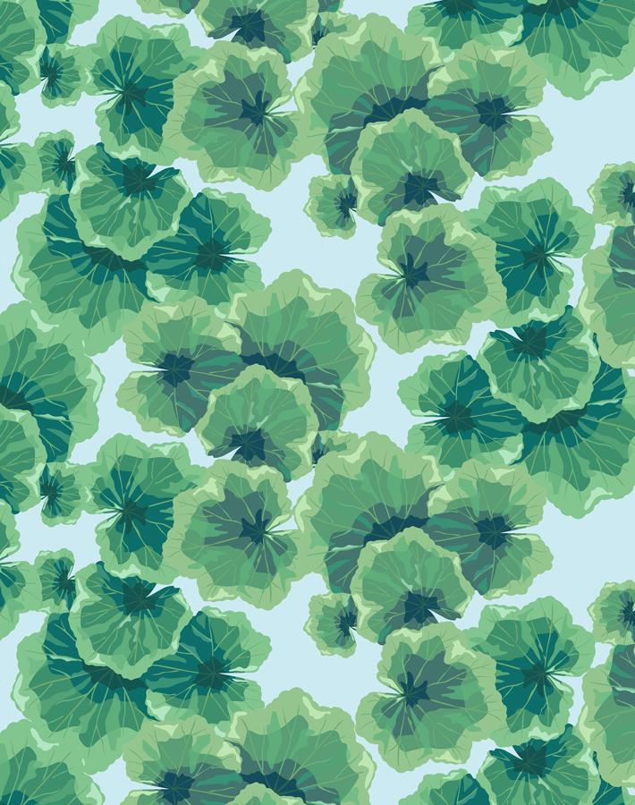 Nathan Turner Geranium Leaves Wallpaper - Vintage Botanical Print for Living Room, Bedroom & Home Decor