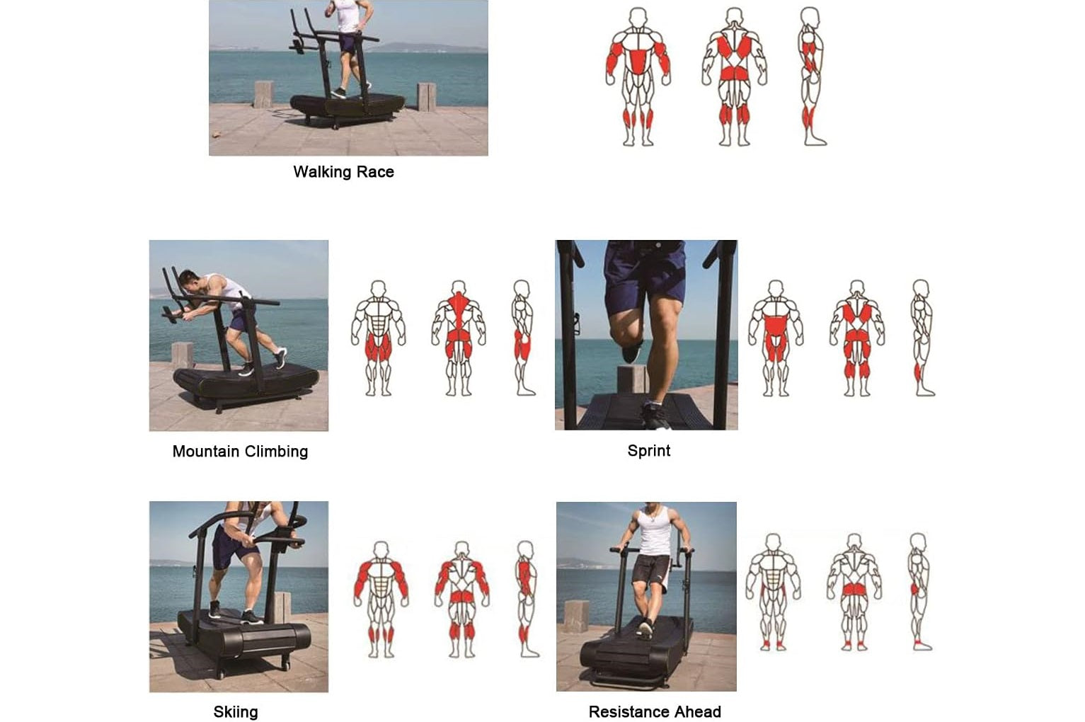 California Fitness Curvemill Treadmill - Premium Home Gym Equipment for Running & Walking | Perfect for Small Spaces & Apartment Workouts