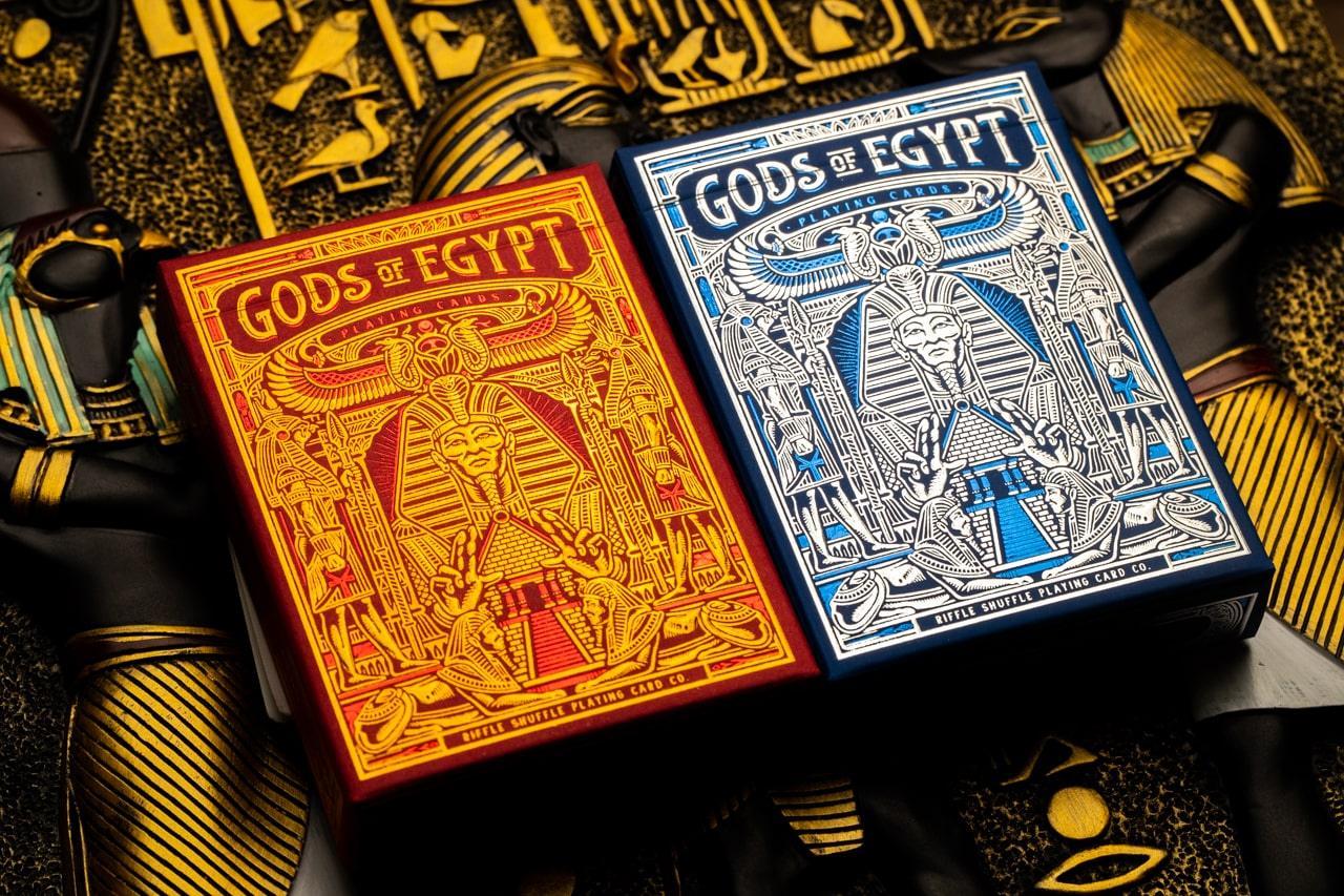 Gods of Egypt Playing Cards - Blue Nile Edition | Premium Collectible Deck for Card Games, Magic Tricks & Gifts