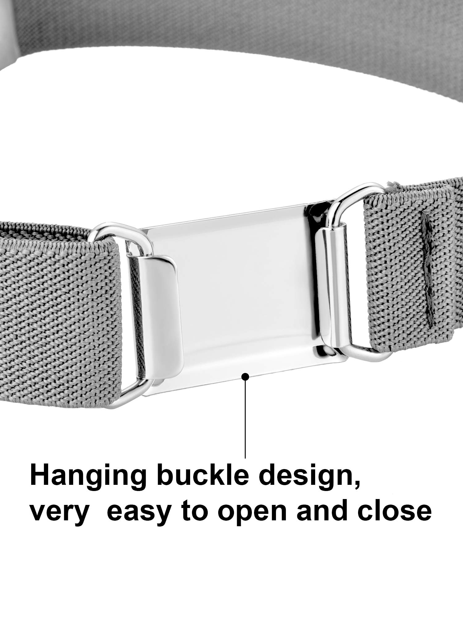 Tatuo 4-Pack Kids Adjustable Elastic Belts - Stretchable Waistband for Boys & Girls (Black, Gray, Brown, Navy Blue) - Perfect for School Uniforms, Dress Pants & Everyday Wear