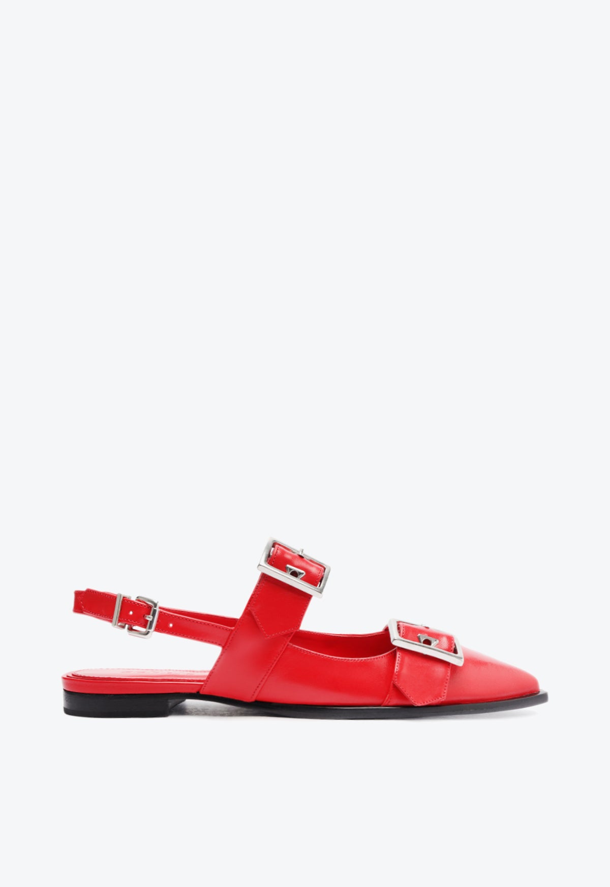 Darla Sling Leather Flat Shoes for Women - Comfortable & Stylish Slip-On Flats for Casual Wear, Office, and Travel