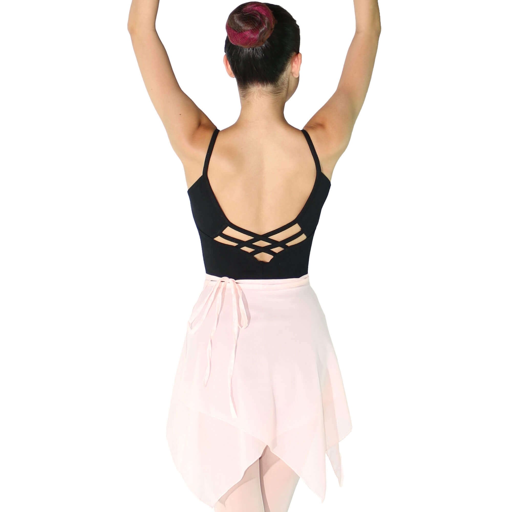 Danzcue Women's Asymmetric Ballet Dance Wrap Skirt - Stretchy Flowy Dancewear for Ballet, Contemporary & Practice - Perfect for Performances, Classes & Photo Shoots